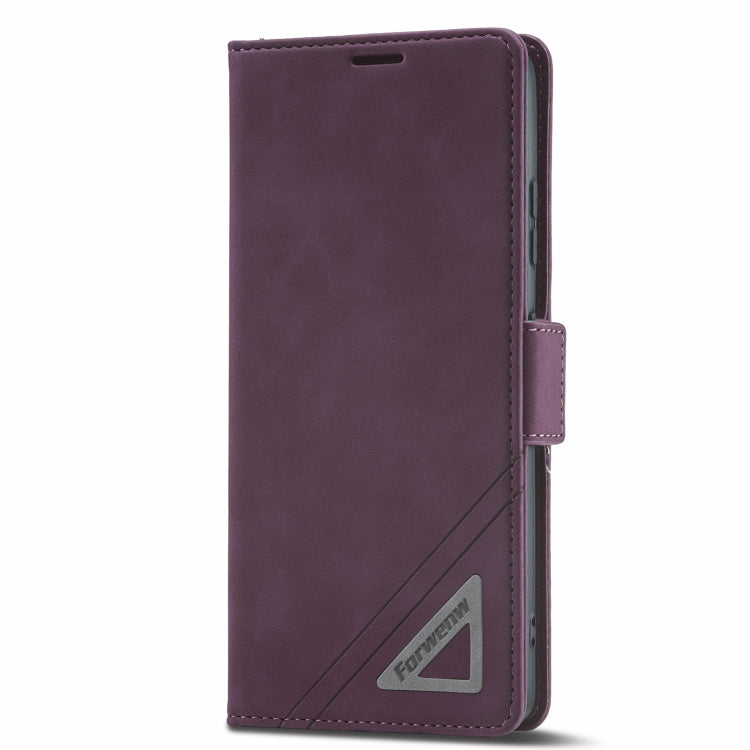 For Samsung Galaxy S21 Ultra 5G Forwenw Dual-side Buckle Leather Phone Case