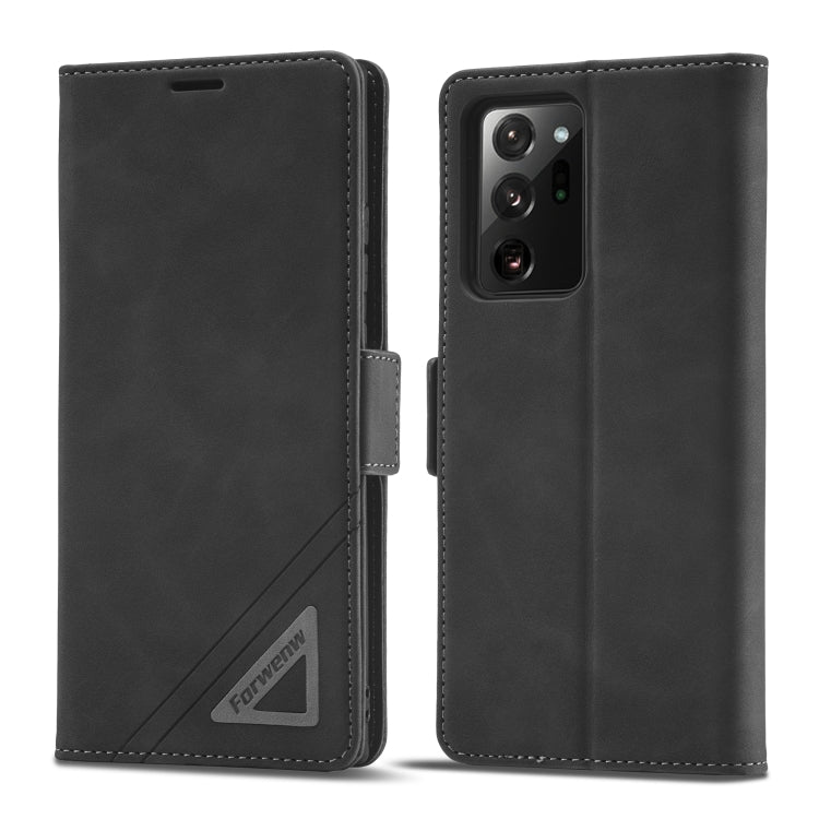 For Samsung Galaxy Note20 Forwenw Dual-side Buckle Leather Phone Case