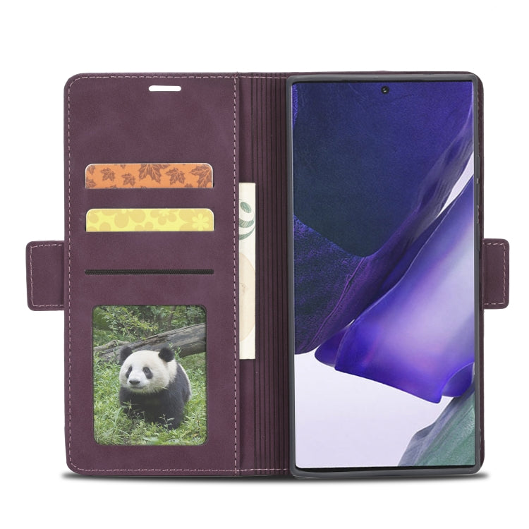 For Samsung Galaxy Note20 Forwenw Dual-side Buckle Leather Phone Case