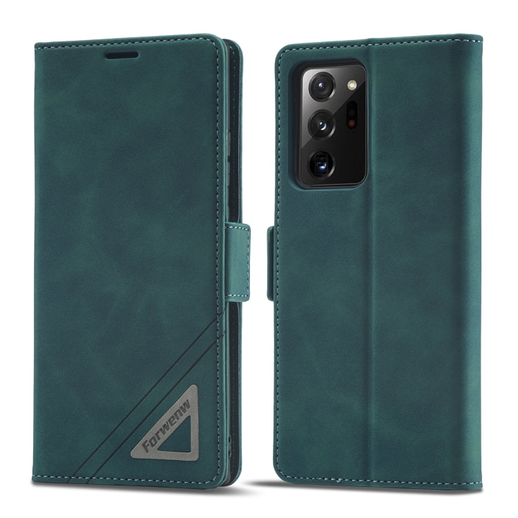 For Samsung Galaxy Note20 Ultra Forwenw Dual-side Buckle Leather Phone Case