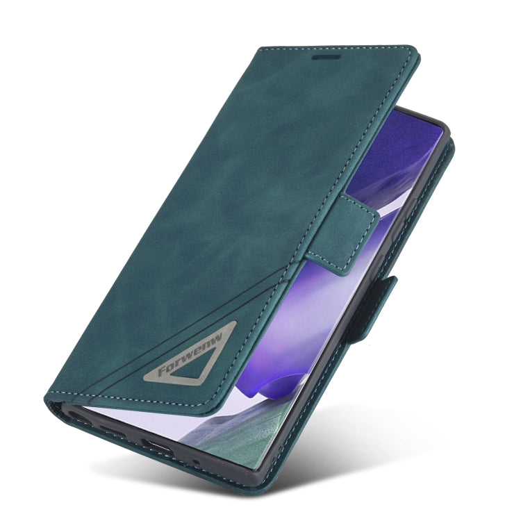 For Samsung Galaxy Note20 Ultra Forwenw Dual-side Buckle Leather Phone Case