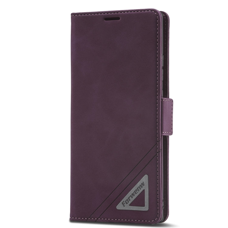 For Samsung Galaxy Note20 Ultra Forwenw Dual-side Buckle Leather Phone Case