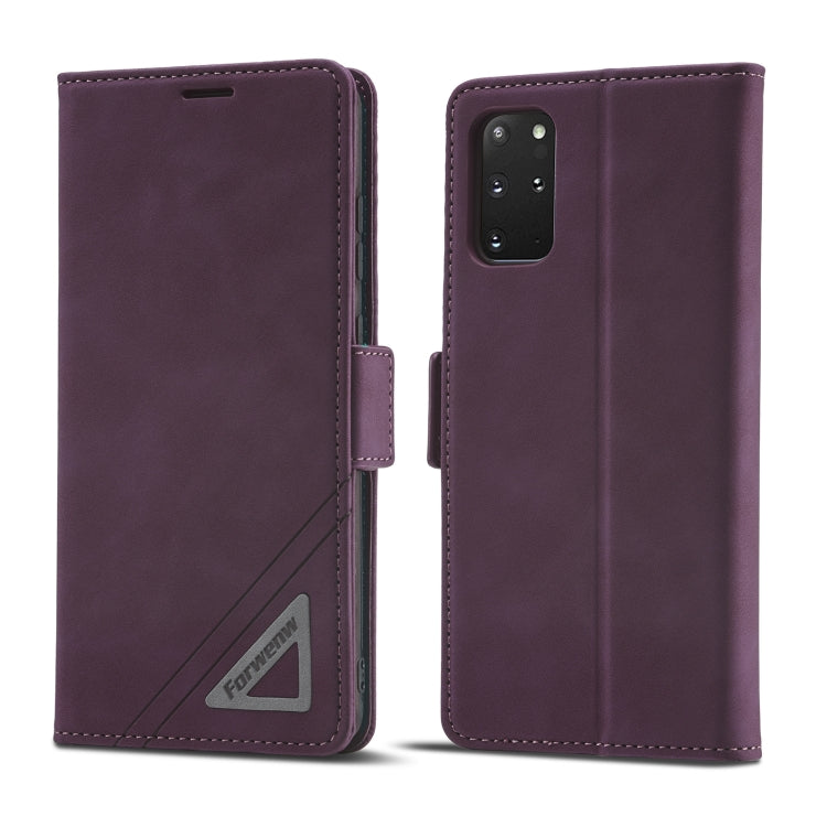 For Samsung Galaxy S20+ Forwenw Dual-side Buckle Leather Phone Case