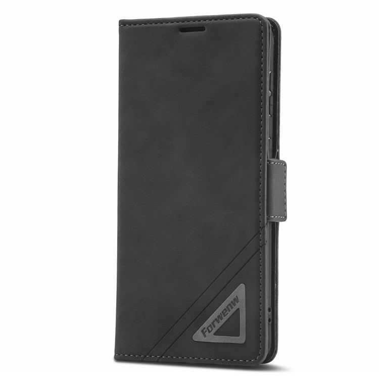 For Samsung Galaxy S21 FE 5G Forwenw Dual-side Buckle Leather Phone Case