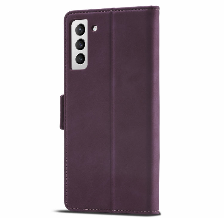 For Samsung Galaxy S21 FE 5G Forwenw Dual-side Buckle Leather Phone Case