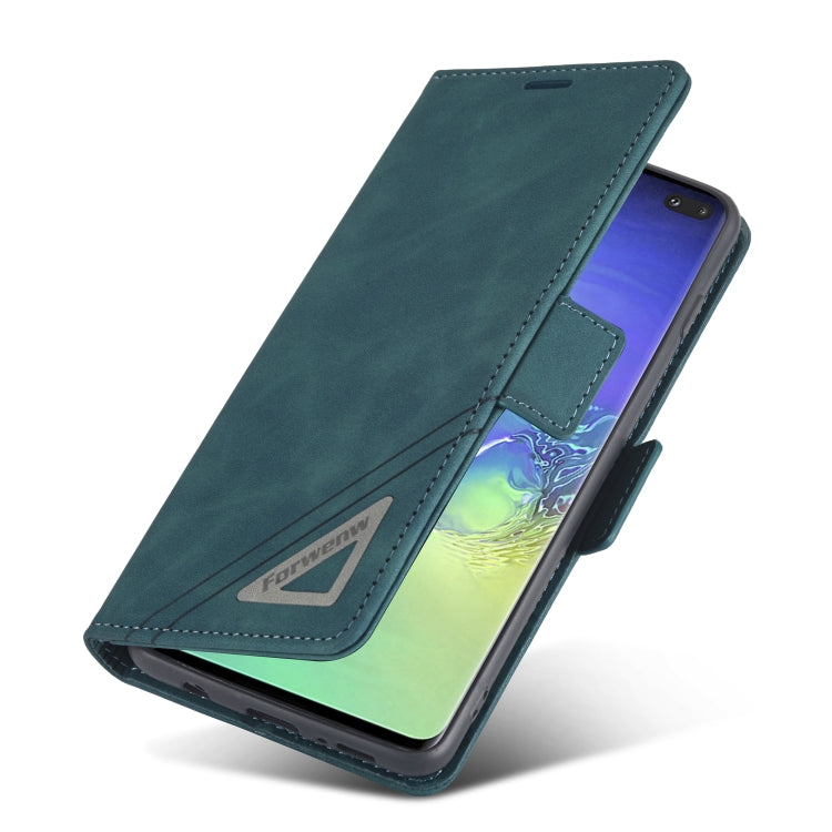 For Samsung Galaxy S10+ Forwenw Dual-side Buckle Leather Phone Case
