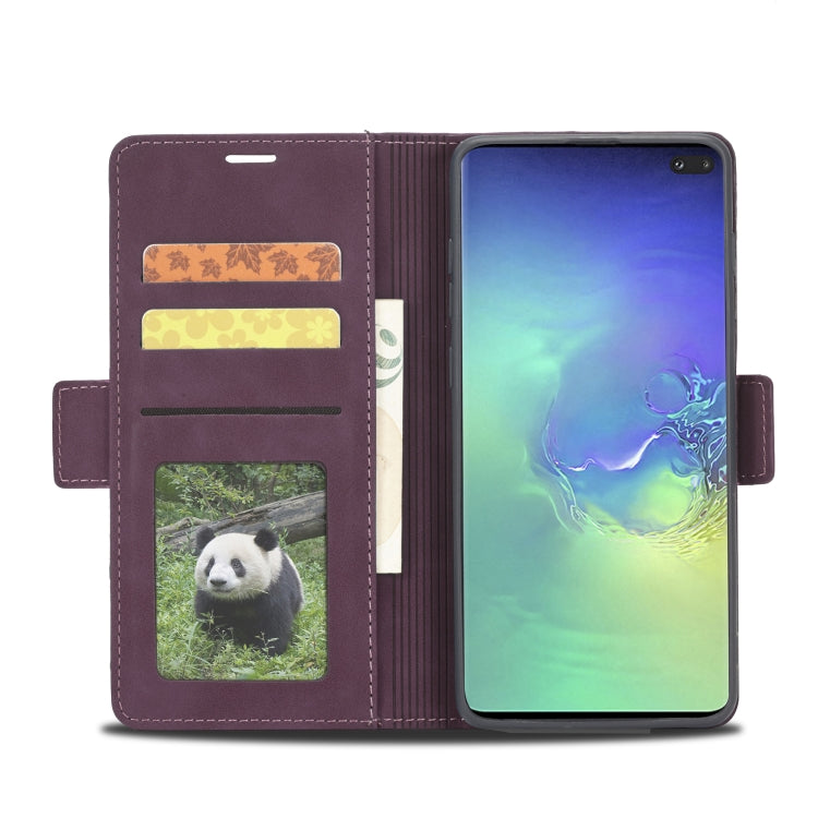 For Samsung Galaxy S10+ Forwenw Dual-side Buckle Leather Phone Case