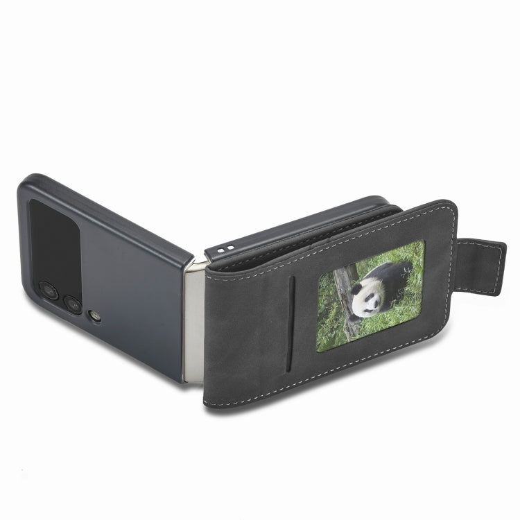 For Samsung Galaxy Z Flip3 5G Forwenw Dual-side Buckle Leather Phone Case