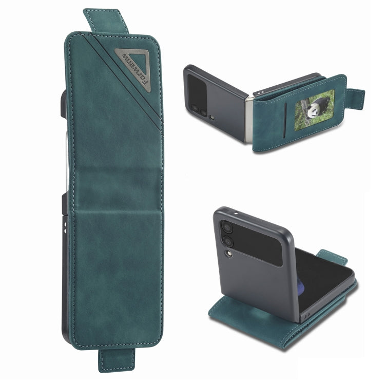 For Samsung Galaxy Z Flip3 5G Forwenw Dual-side Buckle Leather Phone Case