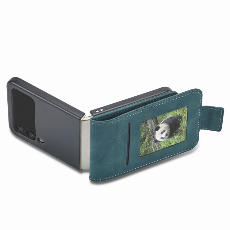 For Samsung Galaxy Z Flip3 5G Forwenw Dual-side Buckle Leather Phone Case