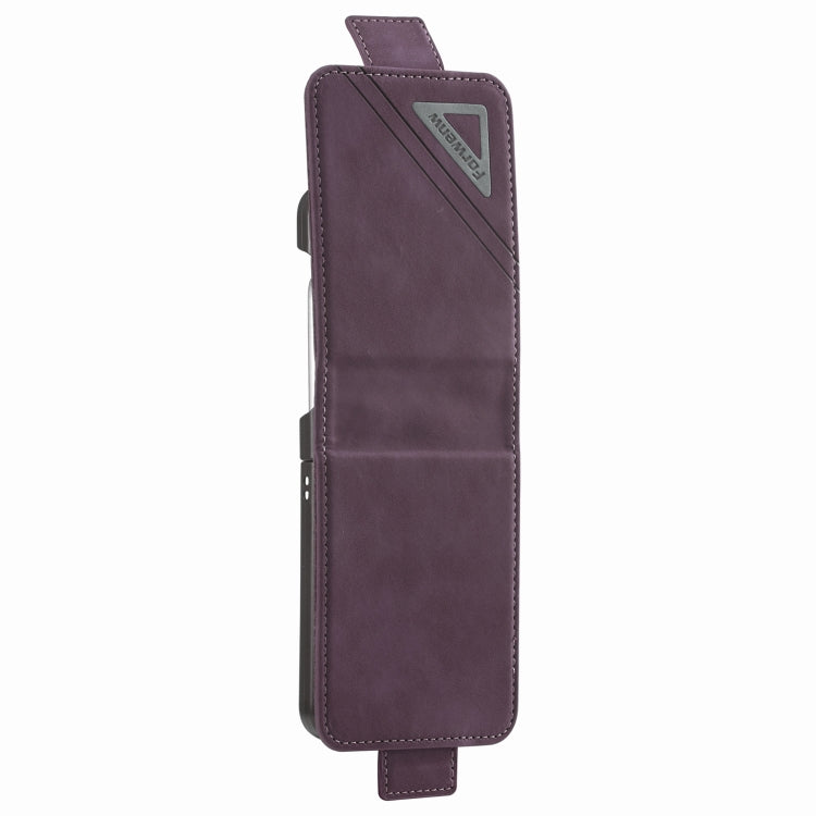 For Samsung Galaxy Z Flip3 5G Forwenw Dual-side Buckle Leather Phone Case
