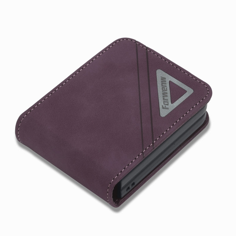 For Samsung Galaxy Z Flip3 5G Forwenw Dual-side Buckle Leather Phone Case
