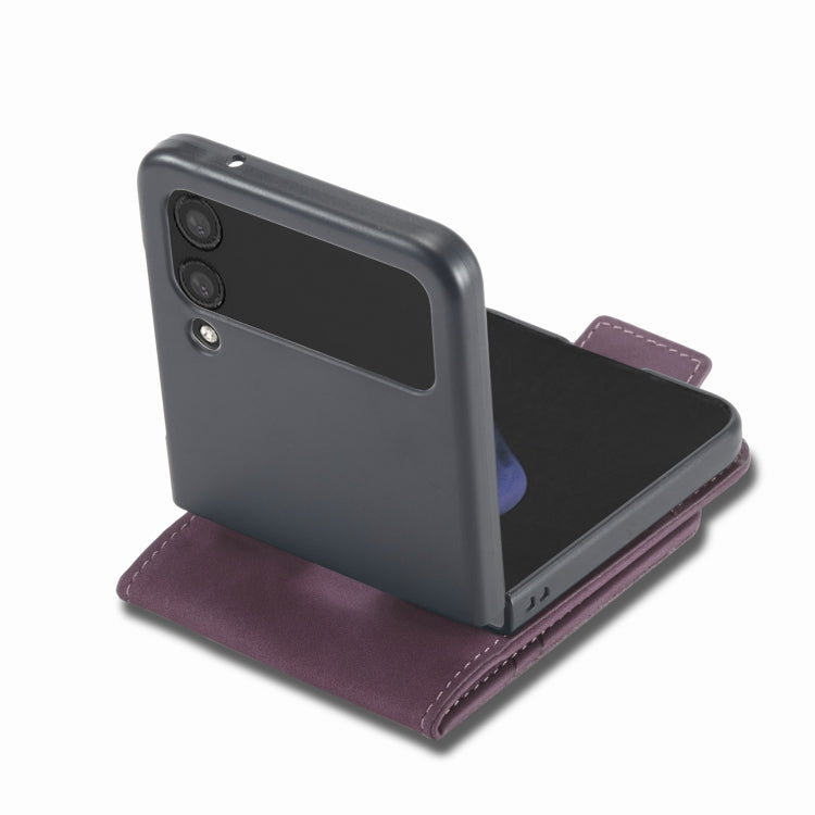 For Samsung Galaxy Z Flip3 5G Forwenw Dual-side Buckle Leather Phone Case
