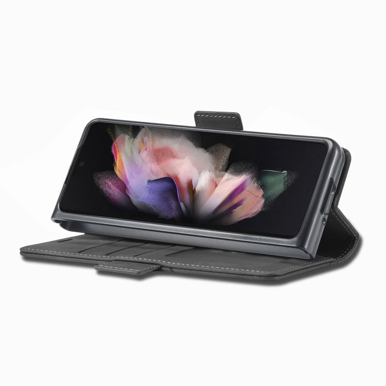 For Samsung Galaxy Z Fold3 5G Forwenw Dual-side Buckle Leather Phone Case