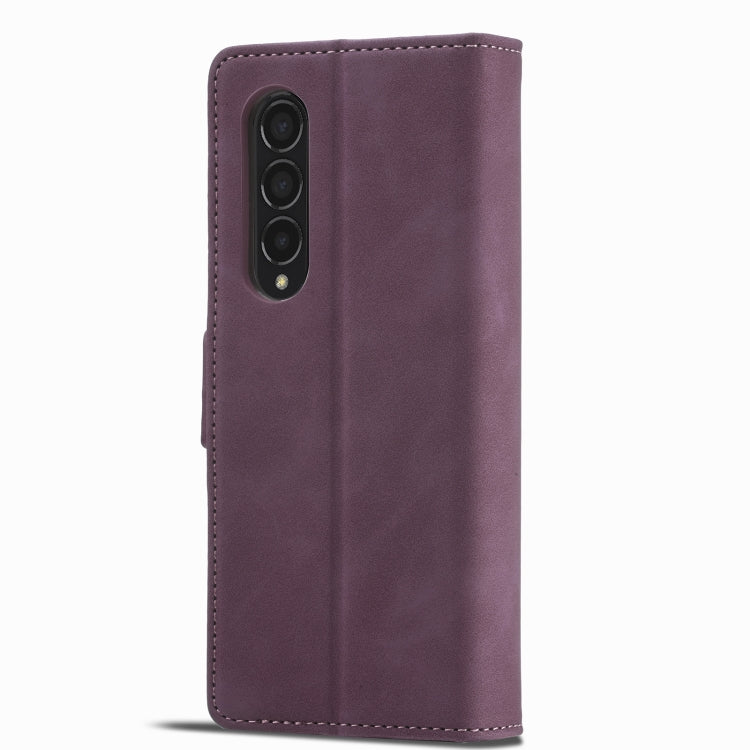 For Samsung Galaxy Z Fold3 5G Forwenw Dual-side Buckle Leather Phone Case