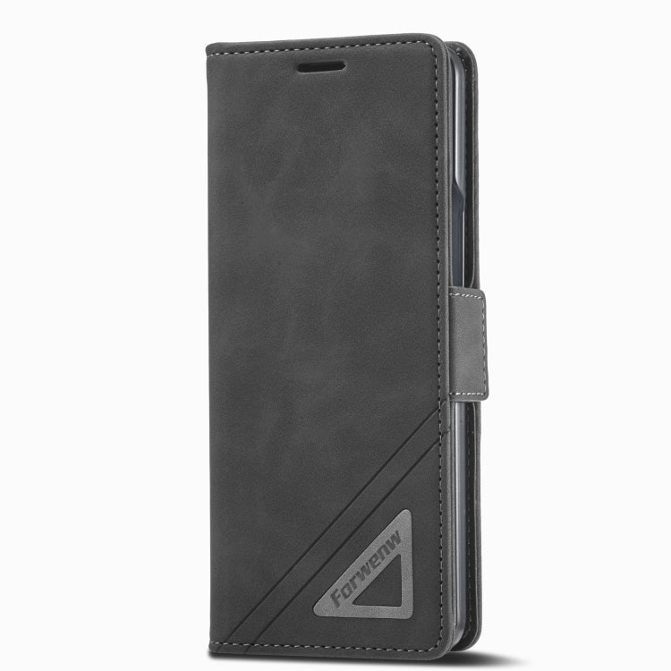 For Samsung Galaxy Z Fold4 Forwenw Dual-side Buckle Leather Phone Case