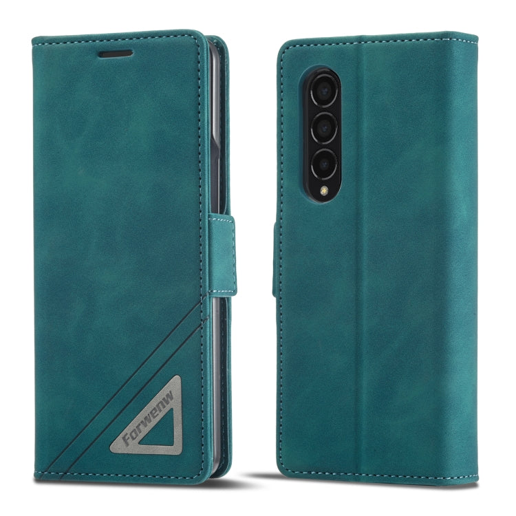 For Samsung Galaxy Z Fold4 Forwenw Dual-side Buckle Leather Phone Case