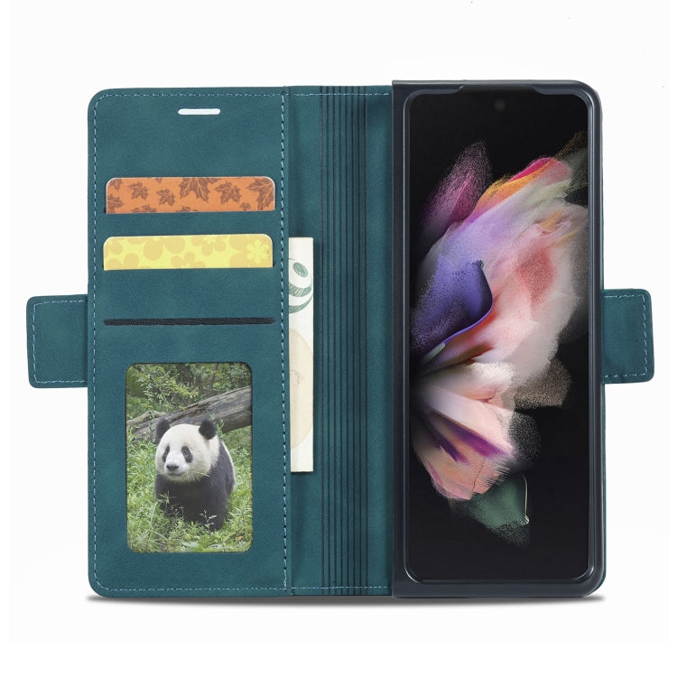 For Samsung Galaxy Z Fold4 Forwenw Dual-side Buckle Leather Phone Case