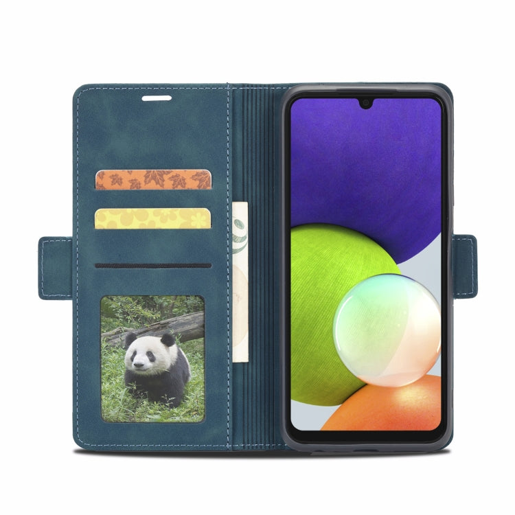 For Samsung Galaxy A22 5G Forwenw Dual-side Buckle Leather Phone Case