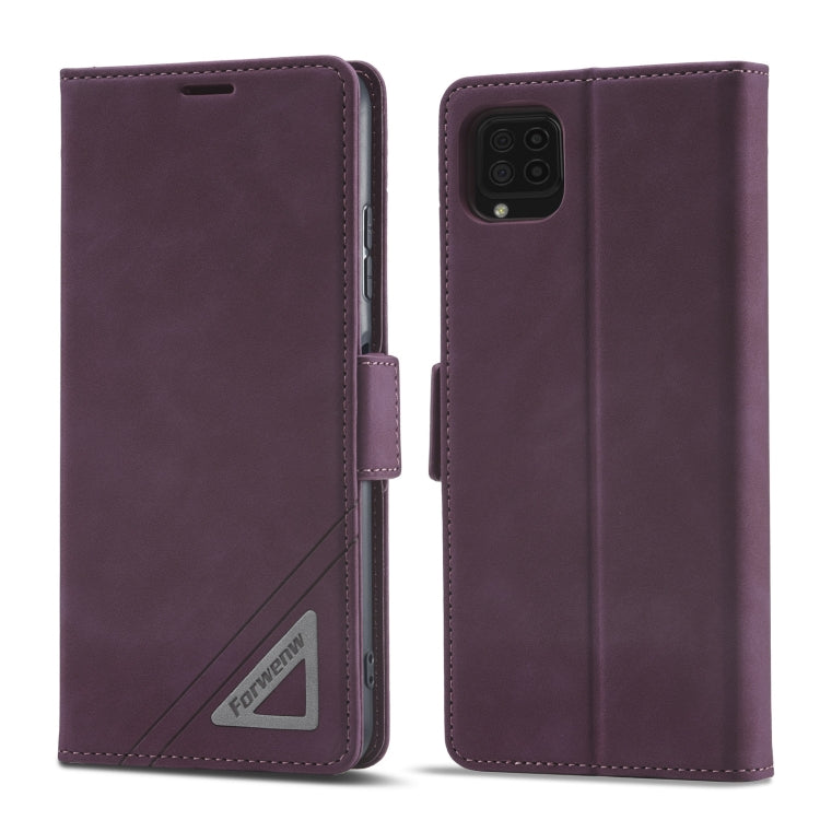 For Samsung Galaxy A22 5G Forwenw Dual-side Buckle Leather Phone Case