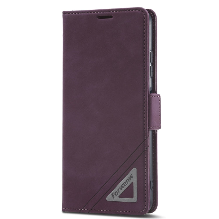 For Samsung Galaxy A22 5G Forwenw Dual-side Buckle Leather Phone Case