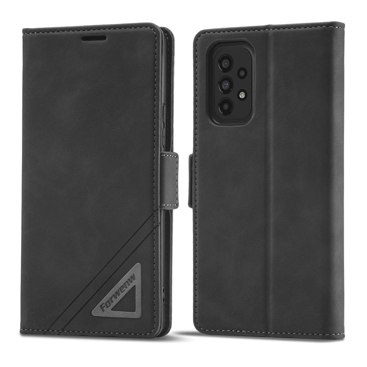 For Samsung Galaxy A33 5G Forwenw Dual-side Buckle Leather Phone Case