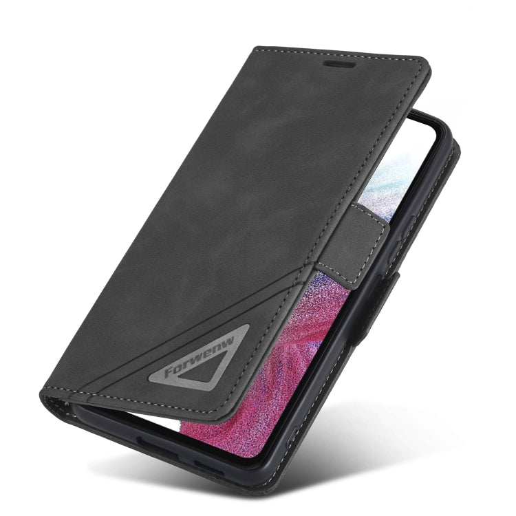 For Samsung Galaxy A33 5G Forwenw Dual-side Buckle Leather Phone Case