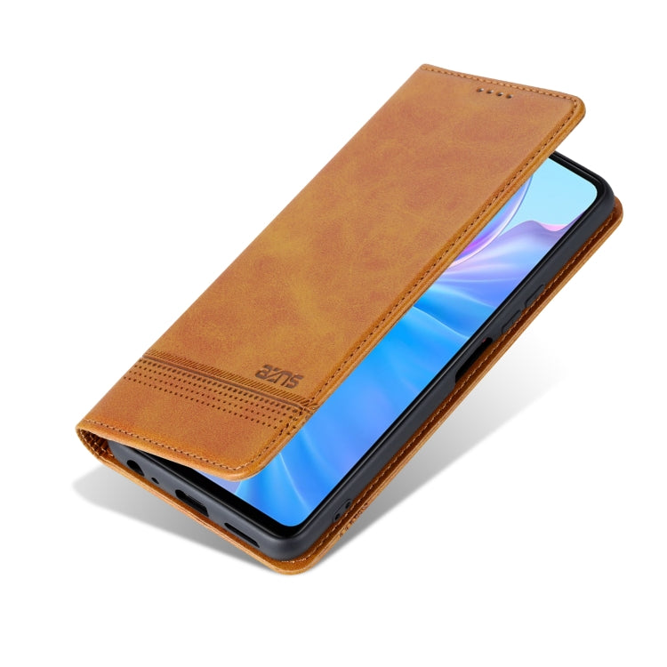 For vivo Y77e/Y77 5G Global AZNS Magnetic Calf Texture Leather Phone Case
