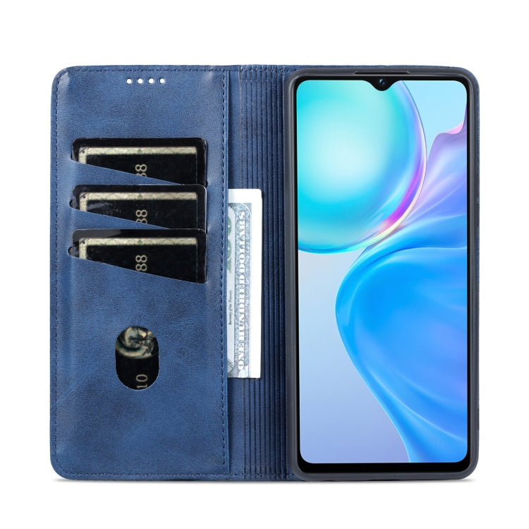 For vivo Y77e/Y77 5G Global AZNS Magnetic Calf Texture Leather Phone Case