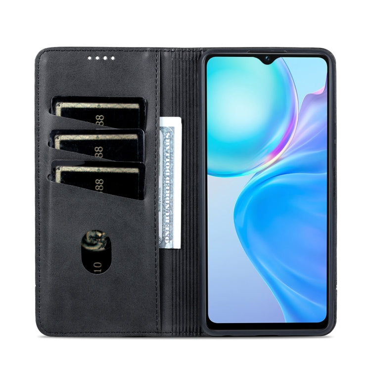 For vivo Y77e/Y77 5G Global AZNS Magnetic Calf Texture Leather Phone Case