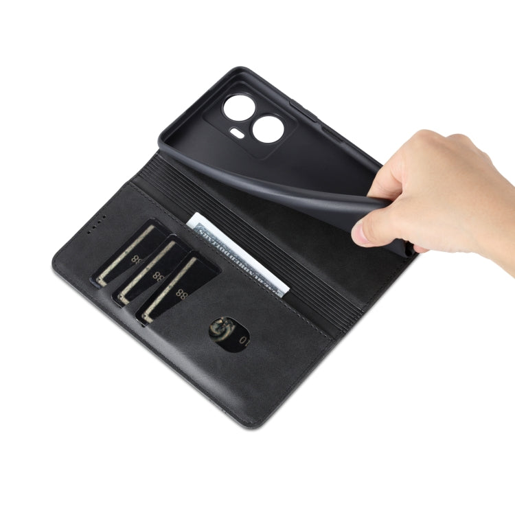 For vivo Y77e/Y77 5G Global AZNS Magnetic Calf Texture Leather Phone Case