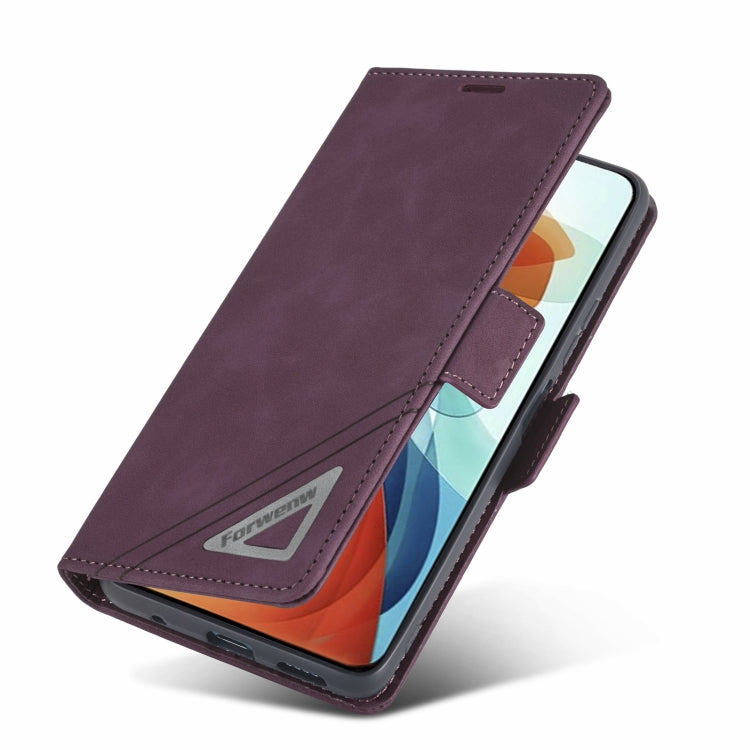 For Xiaomi Redmi Note 10 Pro / Note 10 Pro Max Forwenw Dual-side Buckle Leather Phone Case