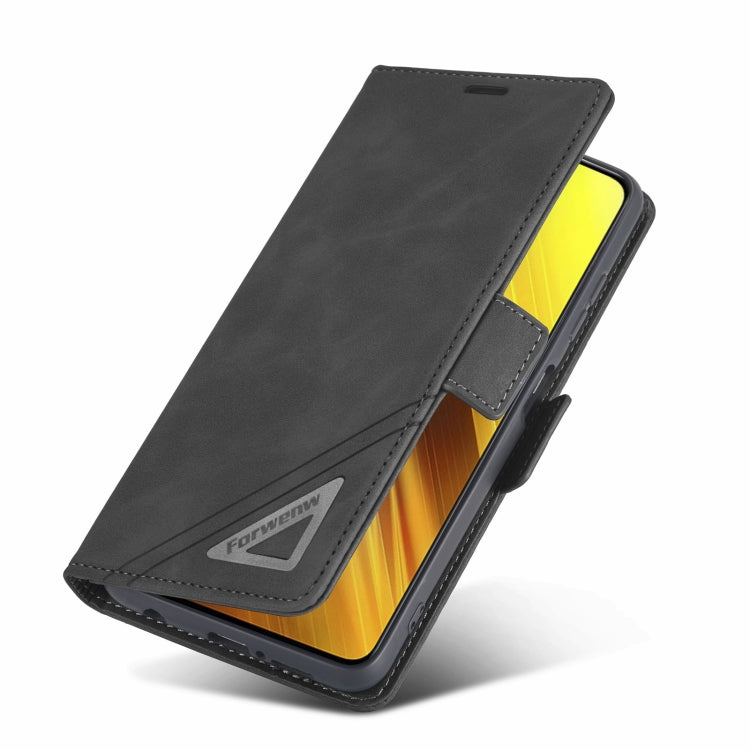 For Xiaomi Poco X3 Pro / X3 / X3 NFC Forwenw Dual-side Buckle Leather Phone Case