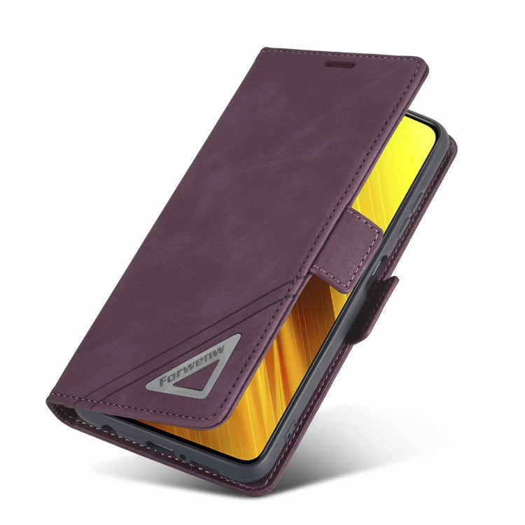 For Xiaomi Poco X3 Pro / X3 / X3 NFC Forwenw Dual-side Buckle Leather Phone Case