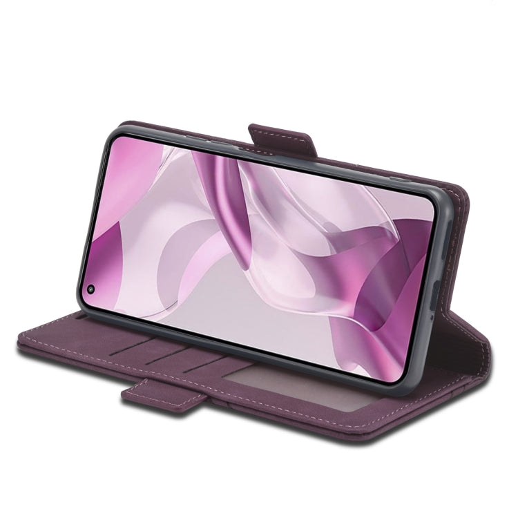 For Xiaomi Mi 11 Lite Forwenw Dual-side Buckle Leather Phone Case