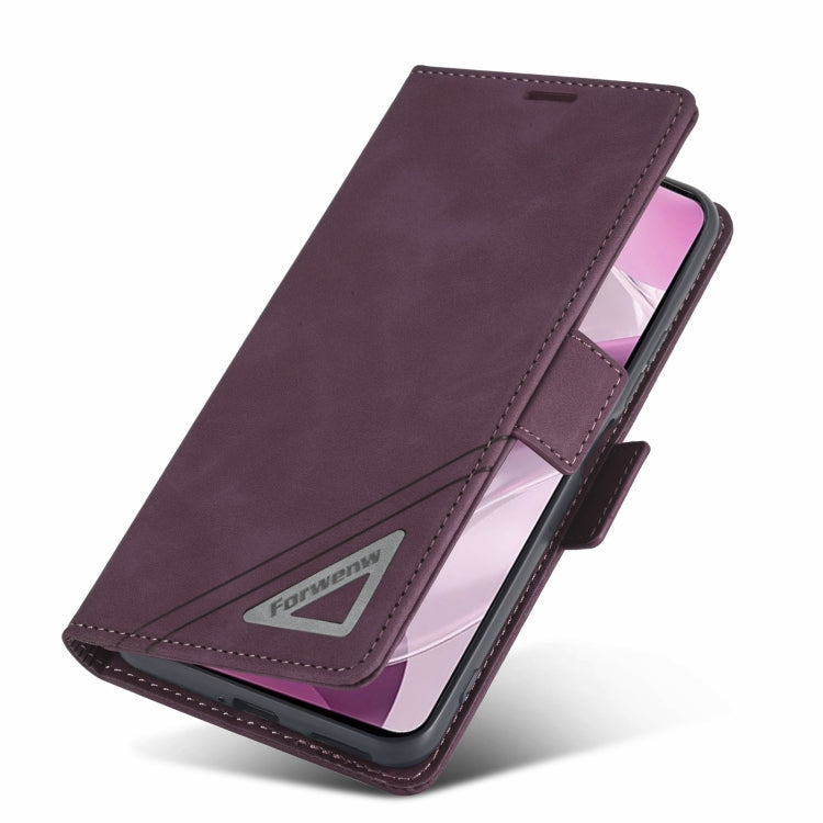 For Xiaomi Mi 11 Lite Forwenw Dual-side Buckle Leather Phone Case