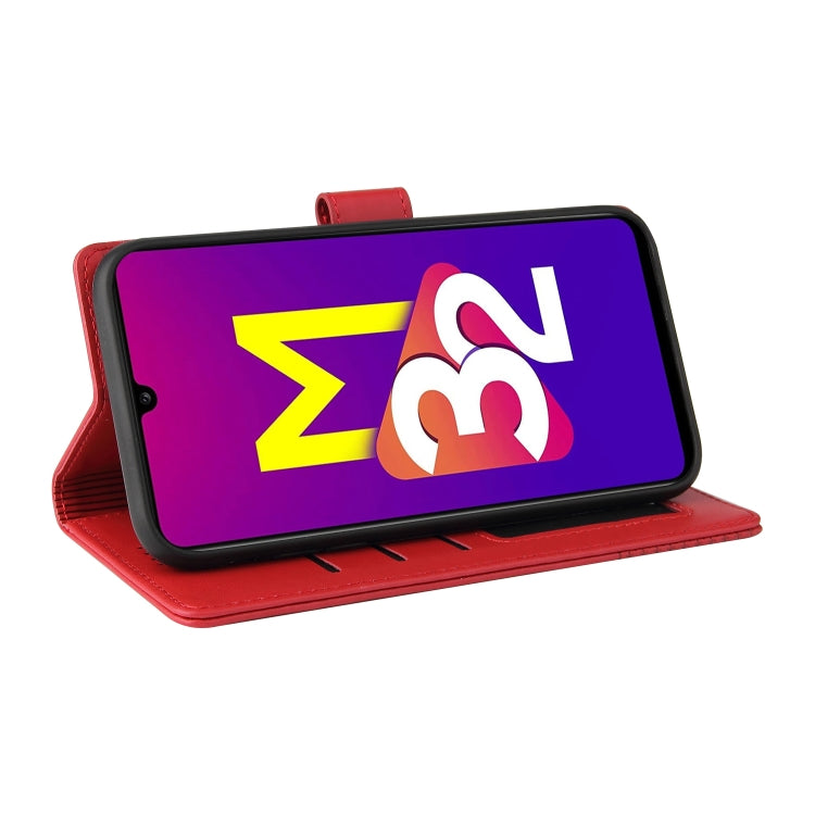 For Samsung Galaxy M32 GQUTROBE Skin Feel Magnetic Leather Phone Case