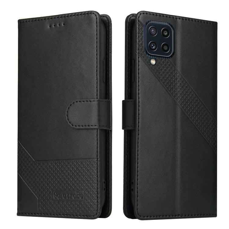 For Samsung Galaxy M32 GQUTROBE Skin Feel Magnetic Leather Phone Case