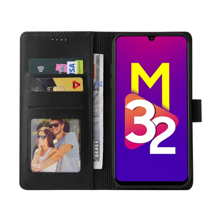 For Samsung Galaxy M32 GQUTROBE Skin Feel Magnetic Leather Phone Case