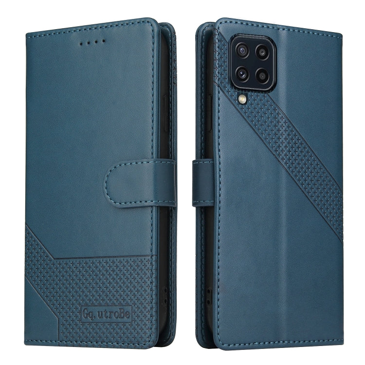 For Samsung Galaxy M32 GQUTROBE Skin Feel Magnetic Leather Phone Case