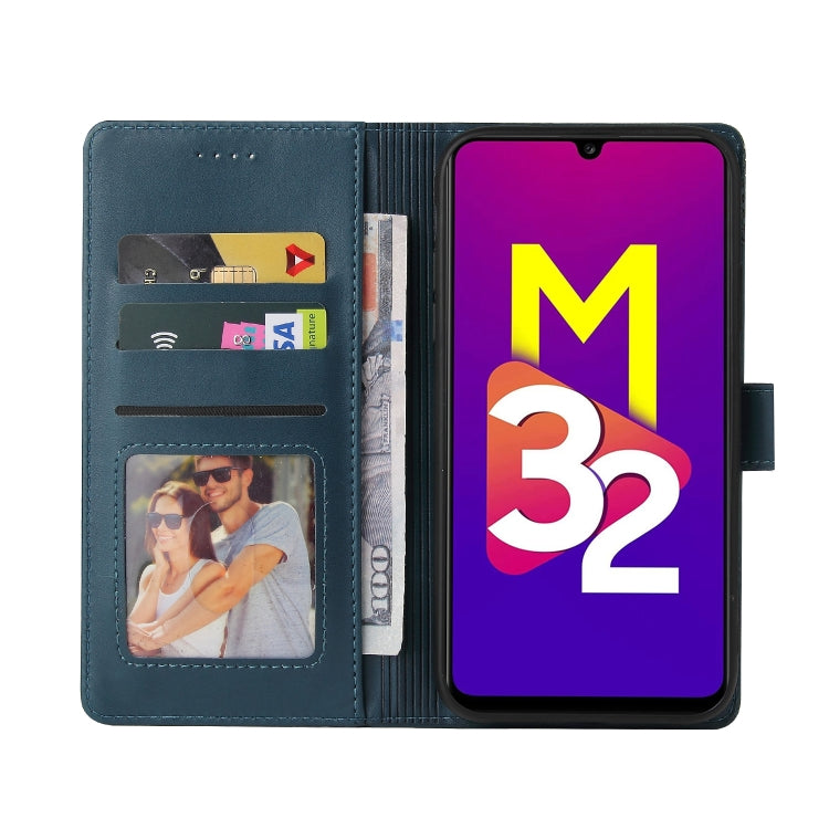 For Samsung Galaxy M32 GQUTROBE Skin Feel Magnetic Leather Phone Case