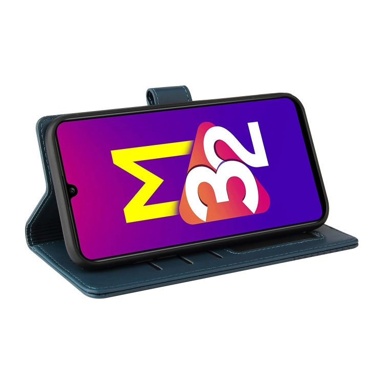 For Samsung Galaxy M32 GQUTROBE Skin Feel Magnetic Leather Phone Case