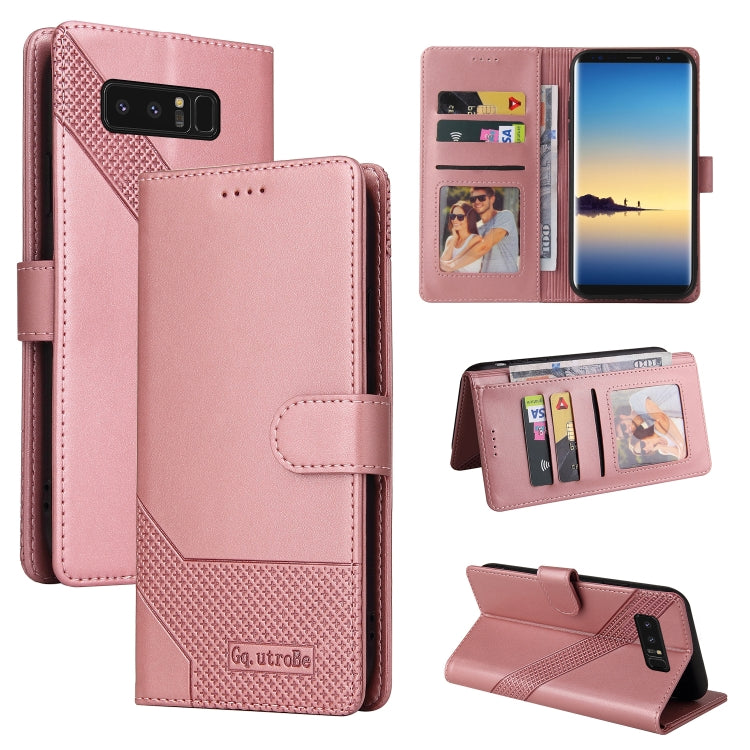 For Samsung Galaxy Note8 GQUTROBE Skin Feel Magnetic Leather Phone Case