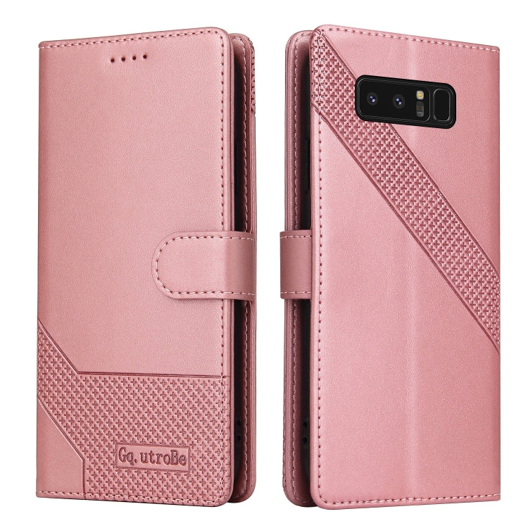 For Samsung Galaxy Note8 GQUTROBE Skin Feel Magnetic Leather Phone Case