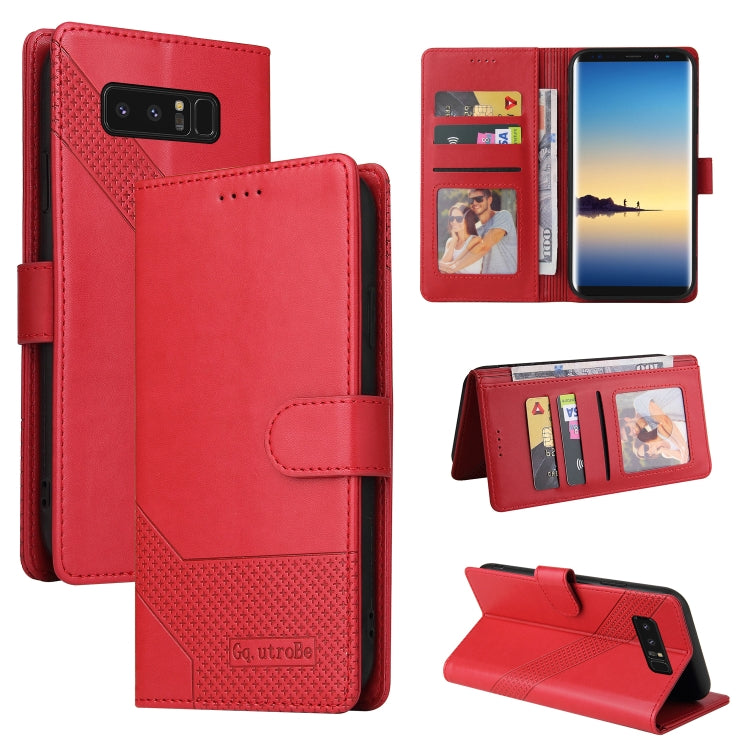 For Samsung Galaxy Note8 GQUTROBE Skin Feel Magnetic Leather Phone Case