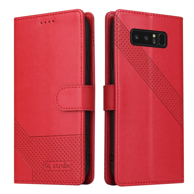 For Samsung Galaxy Note8 GQUTROBE Skin Feel Magnetic Leather Phone Case