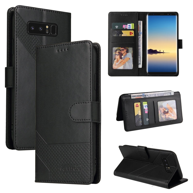 For Samsung Galaxy Note8 GQUTROBE Skin Feel Magnetic Leather Phone Case