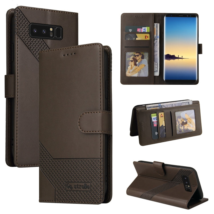 For Samsung Galaxy Note8 GQUTROBE Skin Feel Magnetic Leather Phone Case