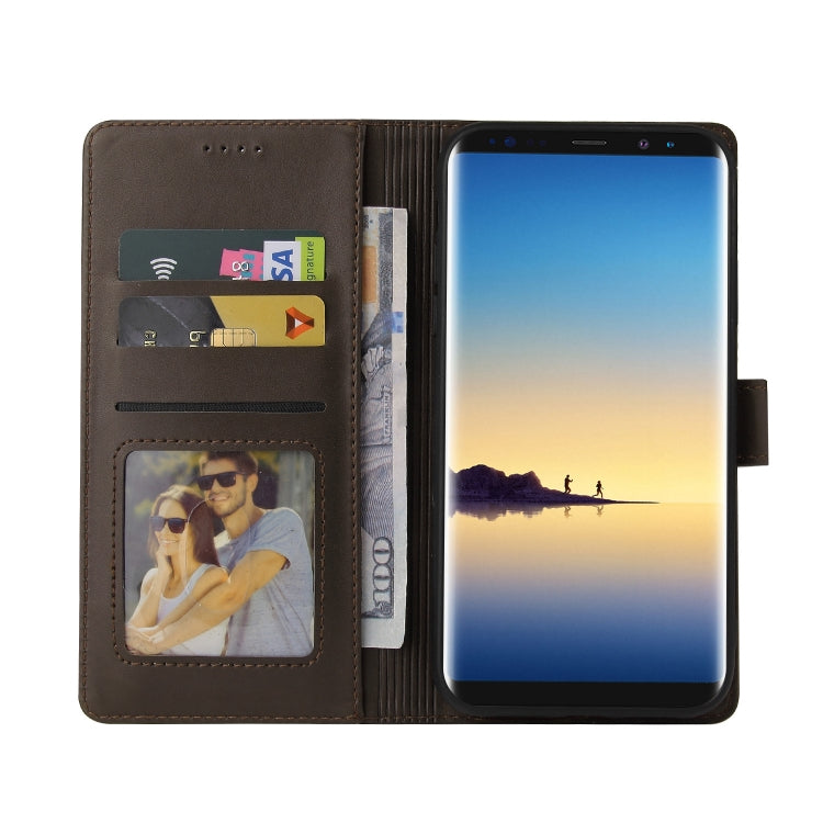 For Samsung Galaxy Note8 GQUTROBE Skin Feel Magnetic Leather Phone Case
