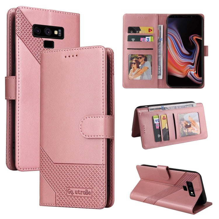 For Samsung Galaxy Note9 GQUTROBE Skin Feel Magnetic Leather Phone Case